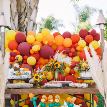 Thanksgiving Balloon Wall<br>
Monliet Art Services<br>
$300 Balloon Backdrop