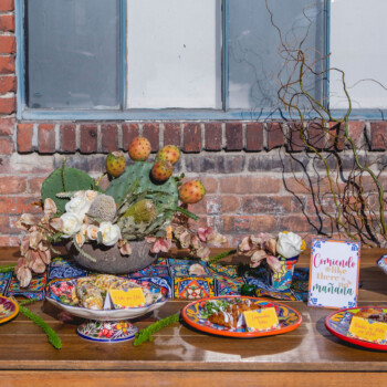 Mexican Talavera Tiles Inspired <br>Table Runner<br>Folklor Accessories<br>$39